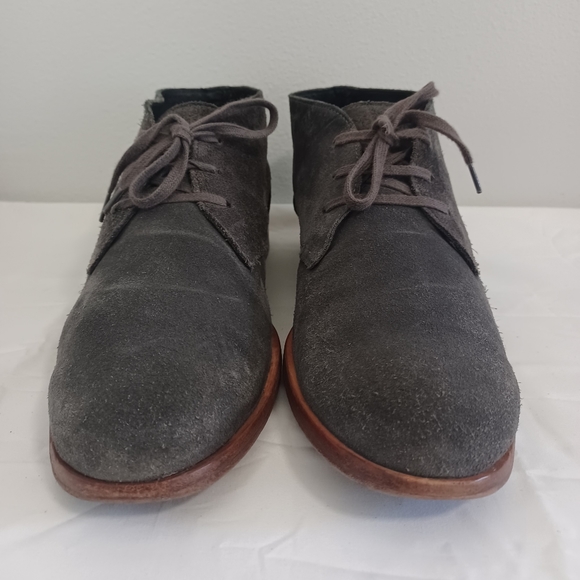 WOLVERINE 1883 men\'s chukka boots size 9 suede leather gray lace-up main image 9